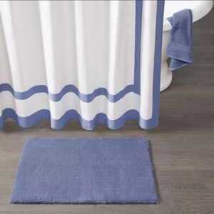 Madison Park Signature Marshmallow Blue 20x30 Bath Mat Heavy-Duty Non-Skid Back